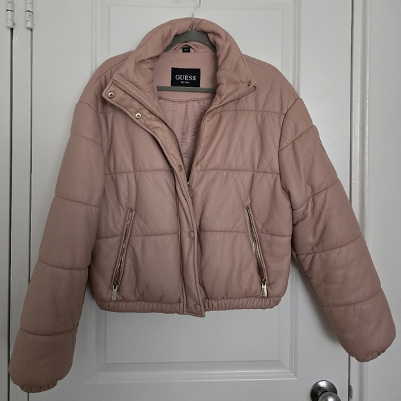 Guess Vegan Leather Puffer - Picture 2 of 10